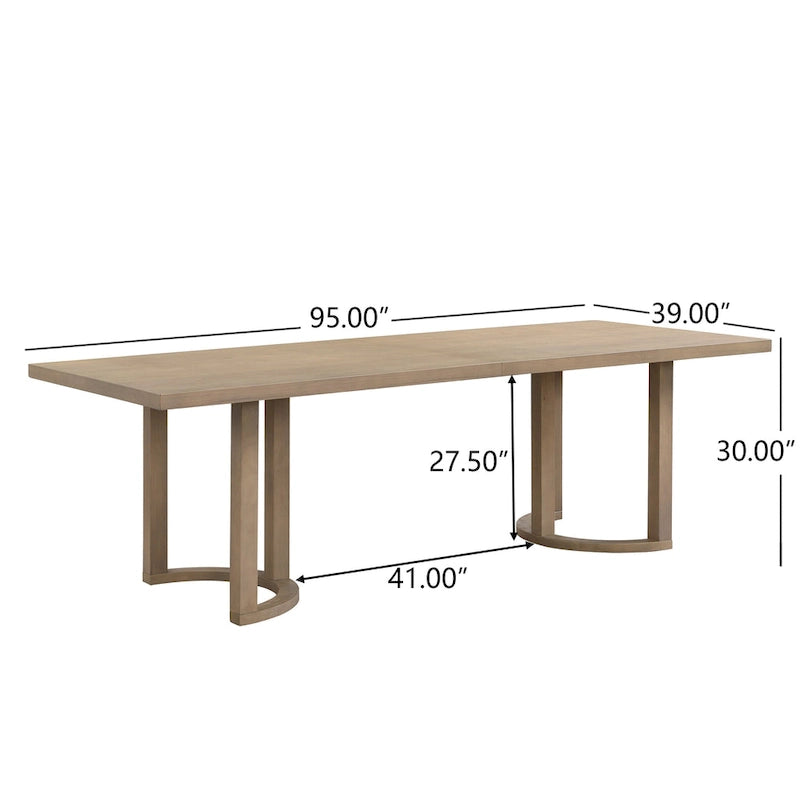 Christopher Knight Home - Livia 95-Inch Table and Upholstered Arm Chairs Dining Set