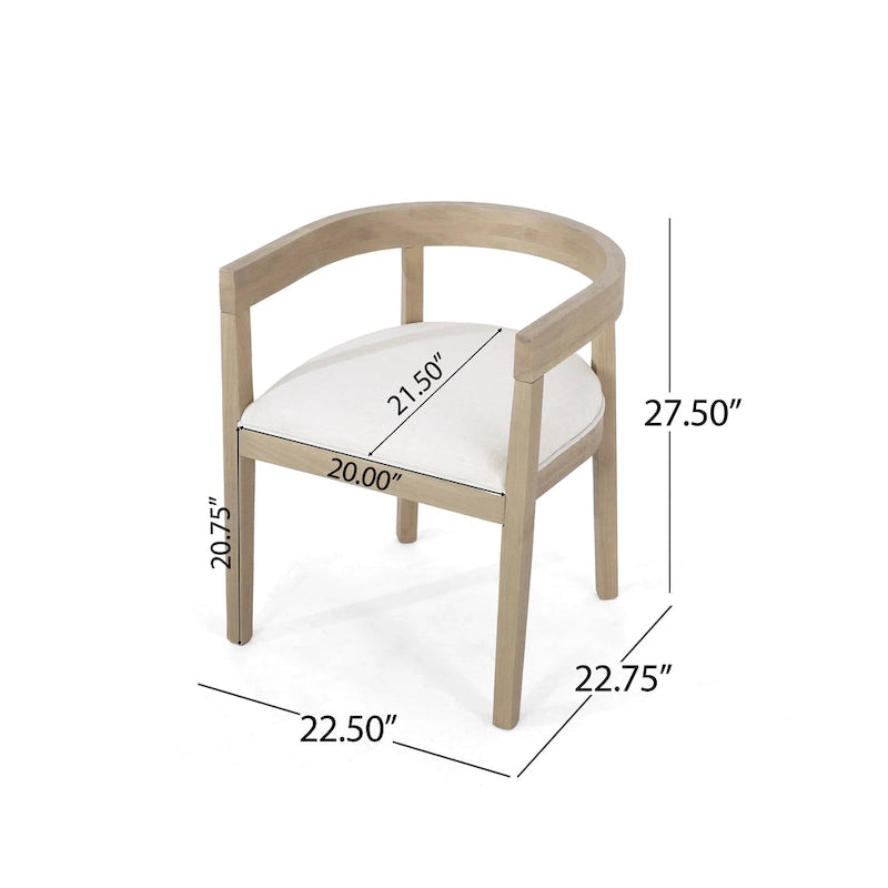 Christopher Knight Home - Livia 95-Inch Table and Upholstered Arm Chairs Dining Set