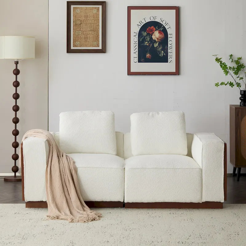 Christopher Knight Home 2 Seater Beige 74 Width Modular Sofa