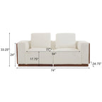 Christopher Knight Home 2 Seater Beige 74 Width Modular Sofa