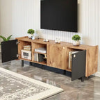 Mid-Century TV Stand, Media Console for 70 TVs, Entertainment Center with Storage