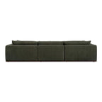 NADAAL STUDIOS Rio Modular Sofa With Rubber Wood Base - 136.2W x41D x23.6H