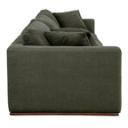 NADAAL STUDIOS Rio Modular Sofa With Rubber Wood Base - 136.2W x41D x23.6H
