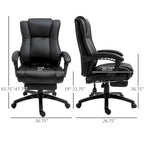 Executive High Back Office Chair Executive Computer Desk Chair with Adjustable Height and Retractable Footrest