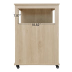 Rolling Kitchen Island with Drawer,Wine Rack,Lockable Casters