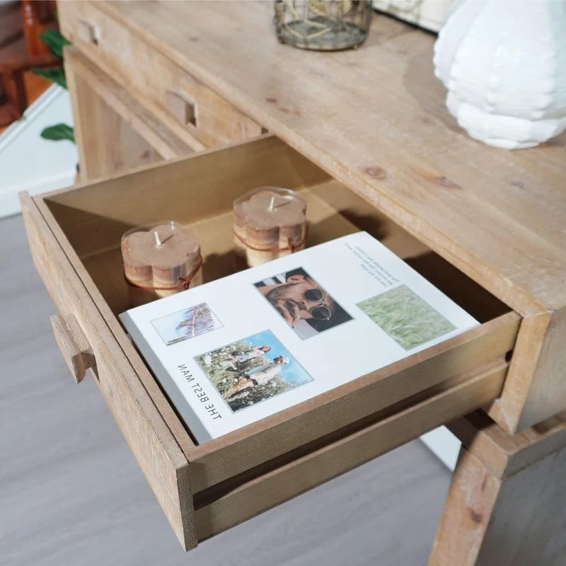 47 Entryway Table with Drawers, Wood Console Table For Entry Way, Hallway,Foyer, Corridor, Office
