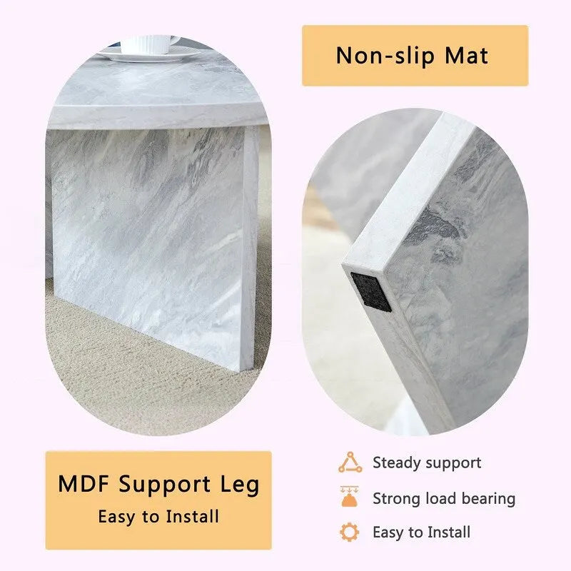 Versatile MDF Round Coffee Table