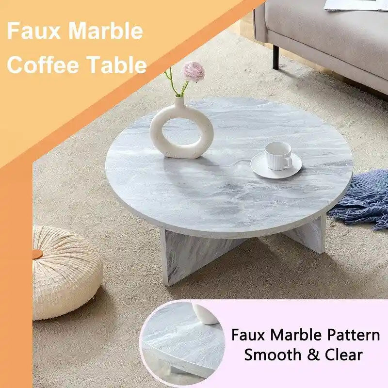 Versatile MDF Round Coffee Table