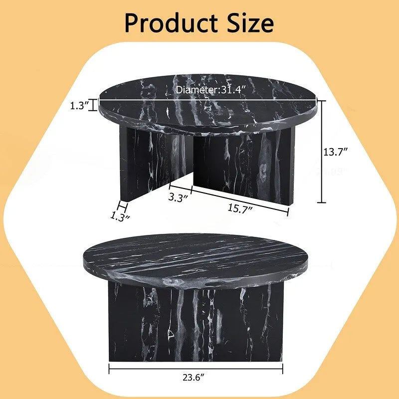 Versatile MDF Round Coffee Table