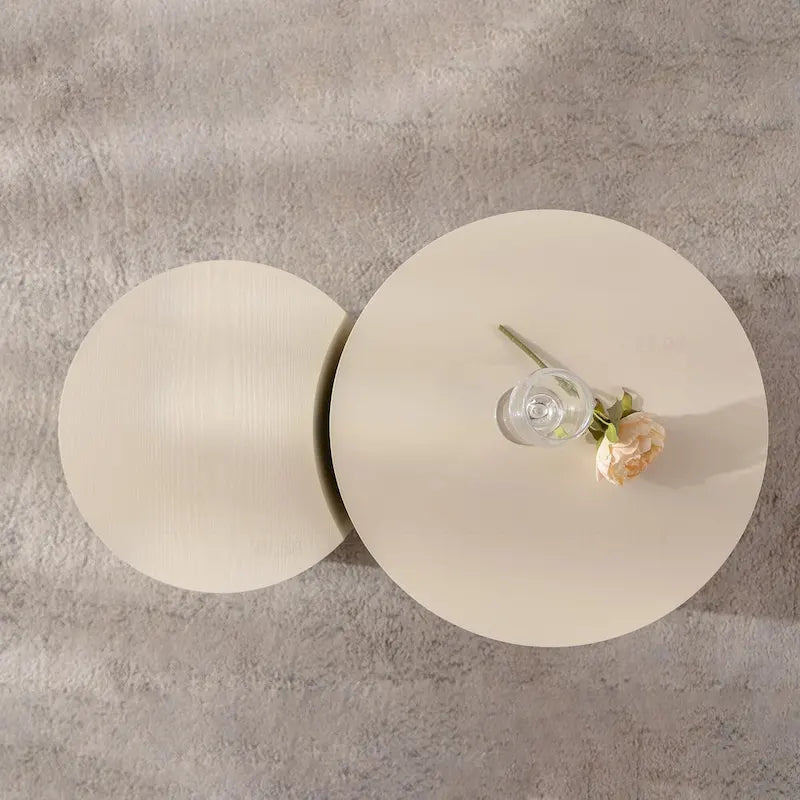 Exquisite Round Wood Coffee Table for Compact Living Spaces