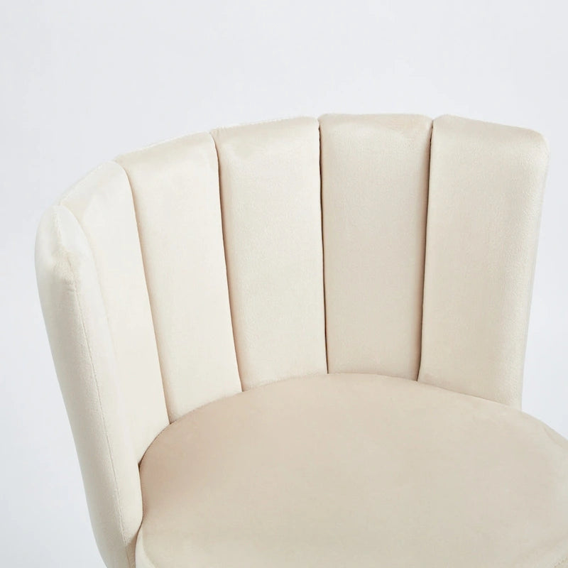 Velvet Dining Chairs with Gold Legs (Set of 2)