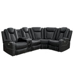 Luxury Reclining 5 & 6 Seater Corner Sofa w/ LED, USB, Wireless Charging, Bluetooth & Storage