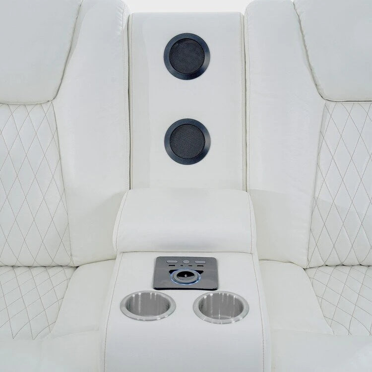 Luxury Reclining 5 & 6 Seater Corner Sofa w/ LED, USB, Wireless Charging, Bluetooth & Storage