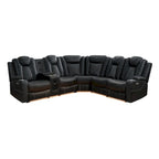 Luxury Reclining 5 & 6 Seater Corner Sofa w/ LED, USB, Wireless Charging, Bluetooth & Storage