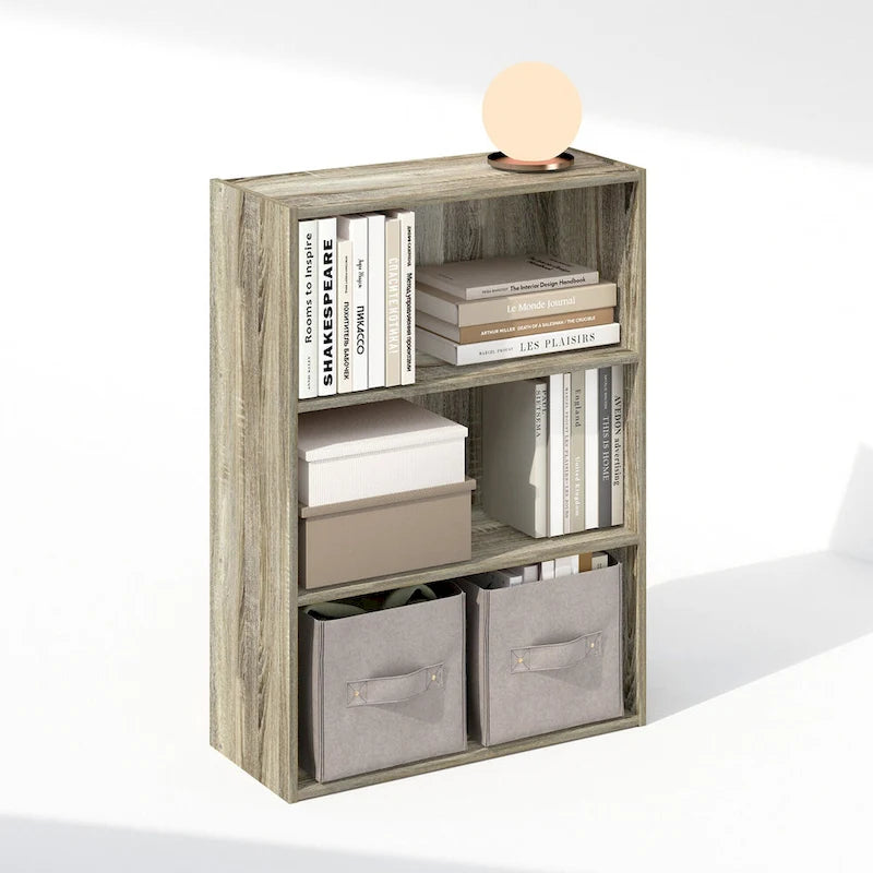 Furinno Simple Open Shelf, Bookcases, 3-Tier