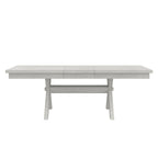 VECELO 90 Inch Modern Solid Wood Rectangular Extendable Dining Table