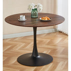 Modern Table with MDF Top and Metal Legs for Small Spaces Kitchens Multi Functional Use and Living Room