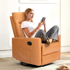 Manual Recliner Chair with Swivel & Glide