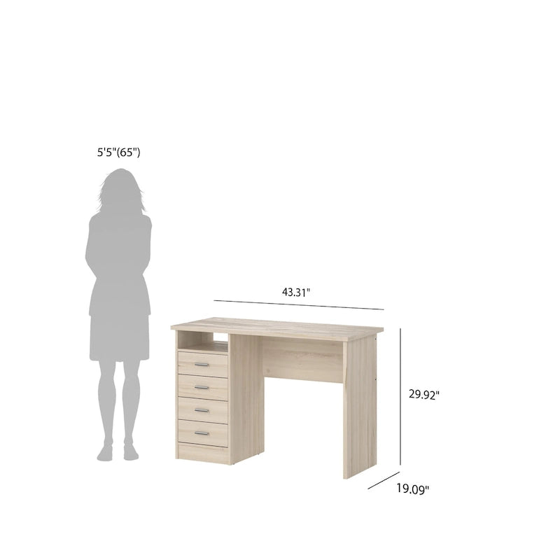 Porch & Den Skylar 4-drawer Desk