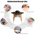 Costway 84L Portable Massage Table Adjustable Facial Spa Bed Tattoo