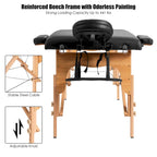 Costway 84L Portable Massage Table Adjustable Facial Spa Bed Tattoo