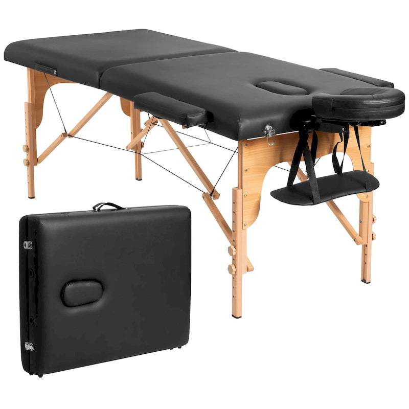 Costway 84L Portable Massage Table Adjustable Facial Spa Bed Tattoo