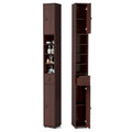 Gymax Tall Slim Bathroom Storage Cabinet Linen Tower w/Drawer