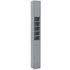 Gymax Tall Slim Bathroom Storage Cabinet Linen Tower w/Drawer