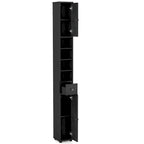 Gymax Tall Slim Bathroom Storage Cabinet Linen Tower w/Drawer