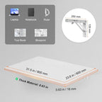 Floating Wall Mount Desk, Foldable Table for Home or Office