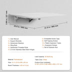 Floating Wall Mount Desk, Foldable Table for Home or Office