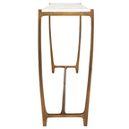 Affinity Marble Top Console Table - 47.25 - White and Gold