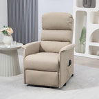 Electric Lift Recliner Chair for Seniors Adjustable Fabric Reclining Sofa with Remote and Side Pockets