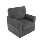 Accent Barrel Chair with Side Pockets360 Swivel Office Chair Chenille Armchair for Office
