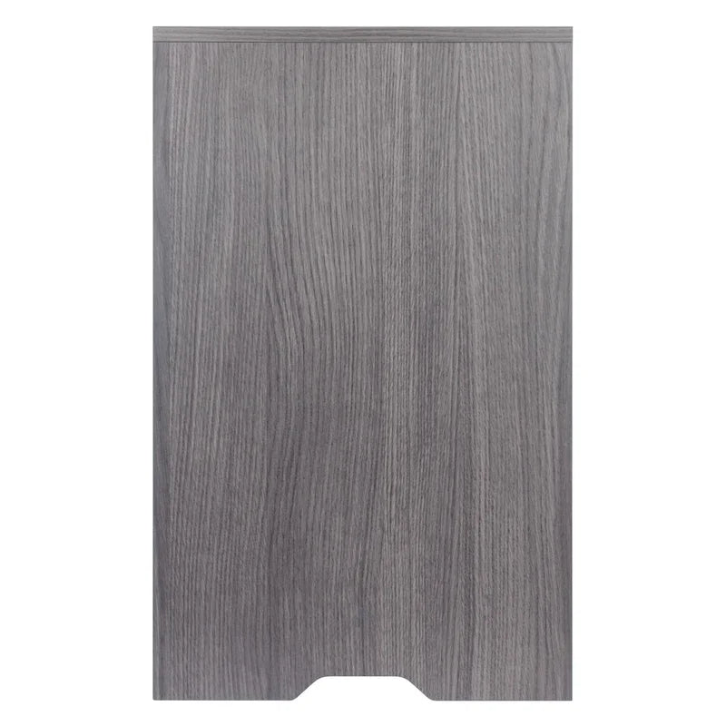 Two Shelf Storage Cabinet with Drawer - 26.25 - Charcoal Gray