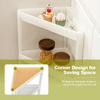 2PCS 3 Tier Detachable Floor Corner Shower Shelf Counter Corner