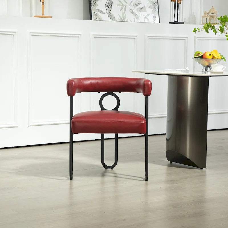 Modern PU Upholstered Accent Chair for LIving Room or Dining