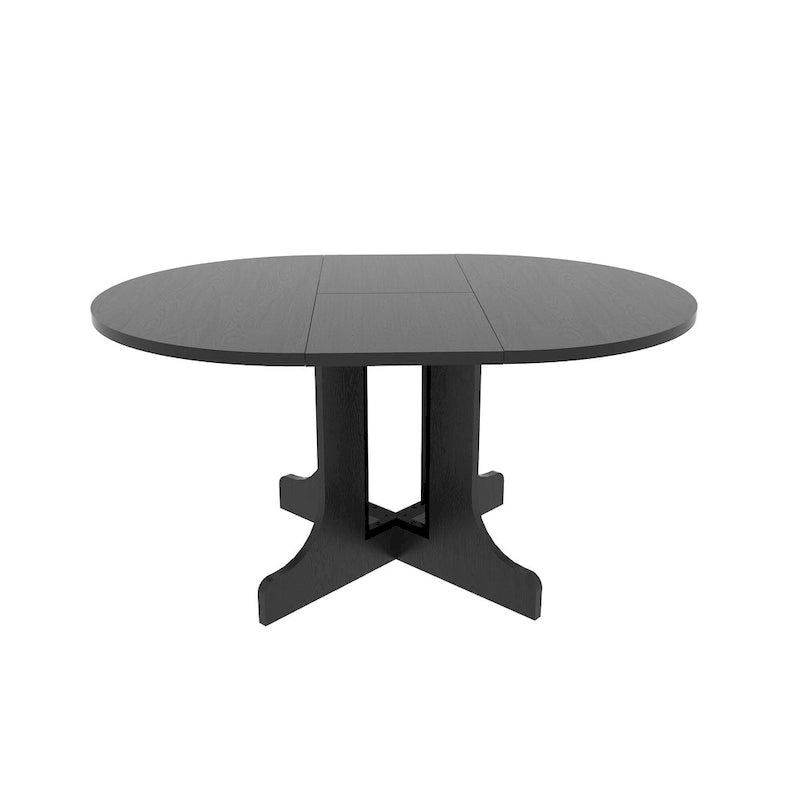 Dining Table for Farmhouse Kitchen with Expandable Oval Table Top