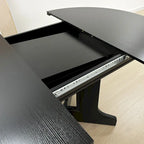 Dining Table for Farmhouse Kitchen with Expandable Oval Table Top