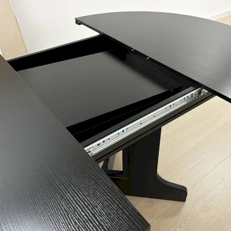 Dining Table for Farmhouse Kitchen with Expandable Oval Table Top