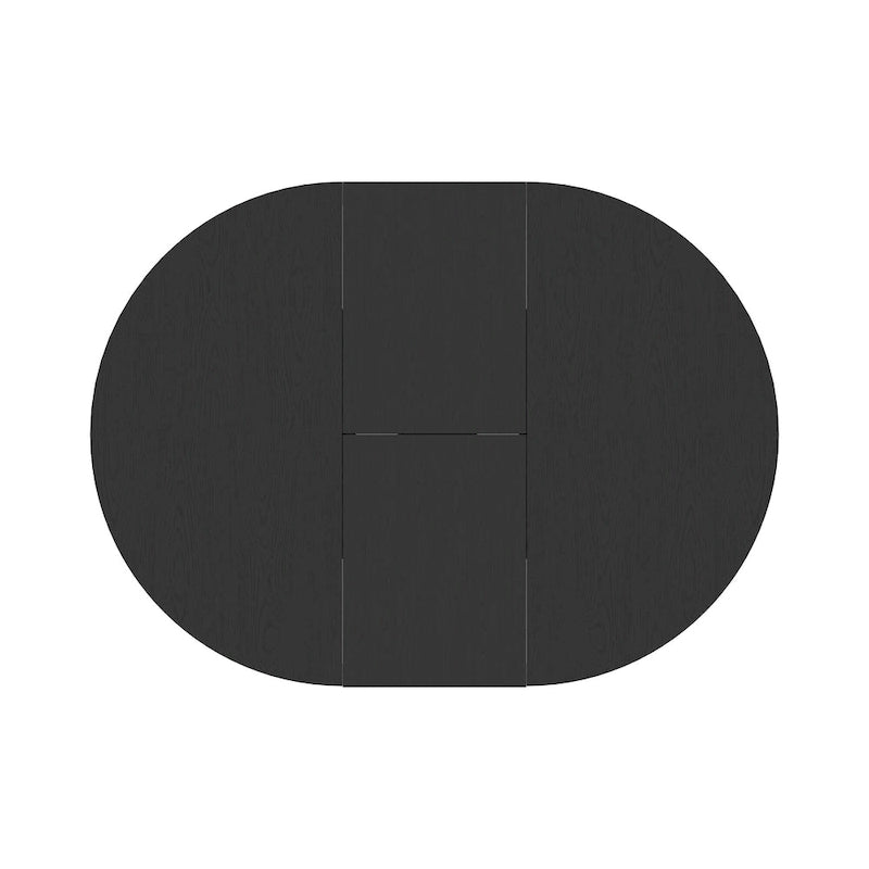 Dining Table for Farmhouse Kitchen with Expandable Oval Table Top
