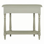 Narrow Console Table with Curved Corner (Gray)
