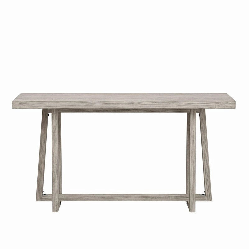 Stylish 60 Console Table, Rectangular Outdoor Entryway Table with Sturdy Construction for Hall Use