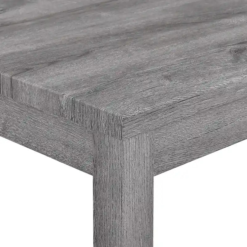Bar Dining Table Set and 3 Bar Stools with Power Outlet Kitchen Breakfast Nook Wooden Dining Table Chairs Sets