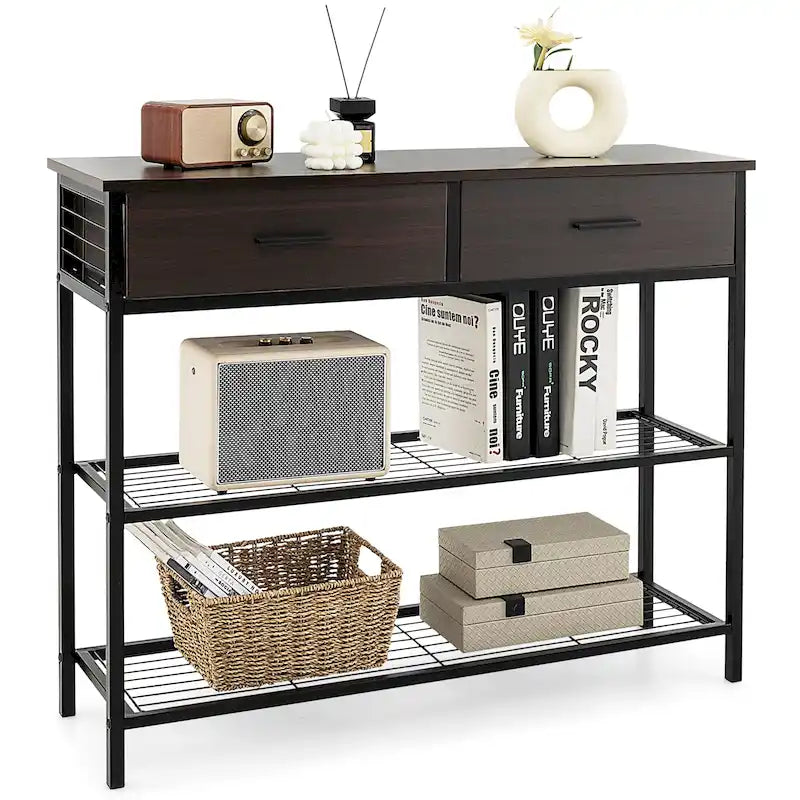 Costway Console Entryway Sofa Table with 2 Drawers for Entrance Living - See Details