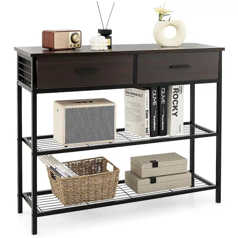 Costway Console Entryway Sofa Table with 2 Drawers for Entrance Living - See Details