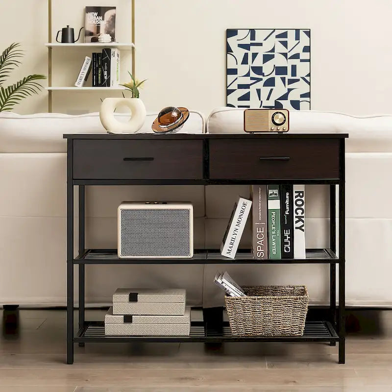 Costway Console Entryway Sofa Table with 2 Drawers for Entrance Living - See Details