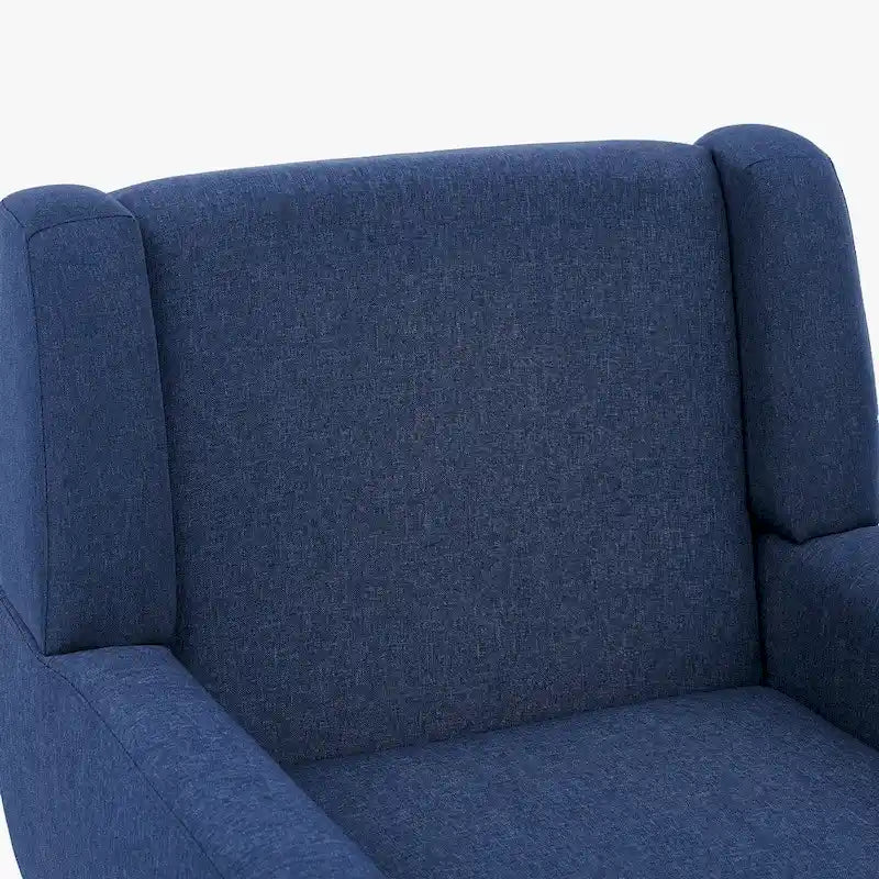 Wide Back Accent Chair with Wingback Design - Single Seater
