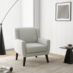 Wide Back Accent Chair with Wingback Design - Single Seater