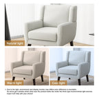 Wide Back Accent Chair with Wingback Design - Single Seater